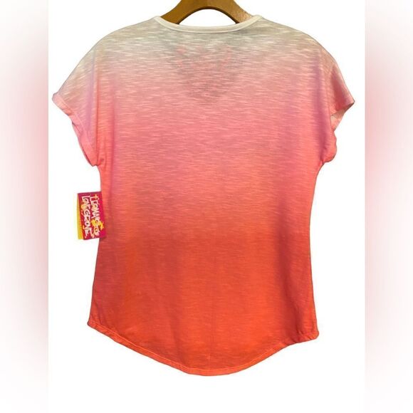 Leoma Lovegrove NWT XS Pink Florida Glamper Camper V-Neck Short Sleeve T-Shirt - Picture 2 of 4